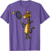 SmileteesSports Giraffe Playing T-Shirt T-Shirt - Purple Heather