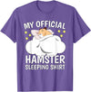 Official Sleeping Shirt Sleep Shirt Pajama Naps PJ Hamster T-Shirt - Purple Heather