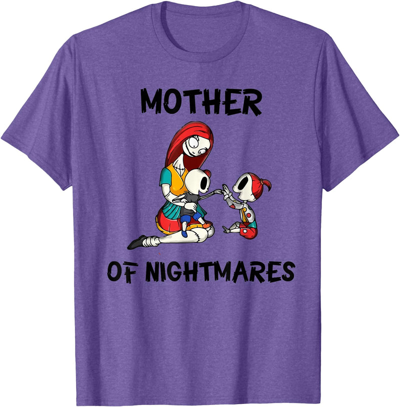 Mom Shirts Mother of Nightmares Graphic T-Shirt - Purple Heather