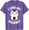 Cute Hamster Design for Men Women Kids Pet Hamster Lovers T-Shirt - Purple Heather