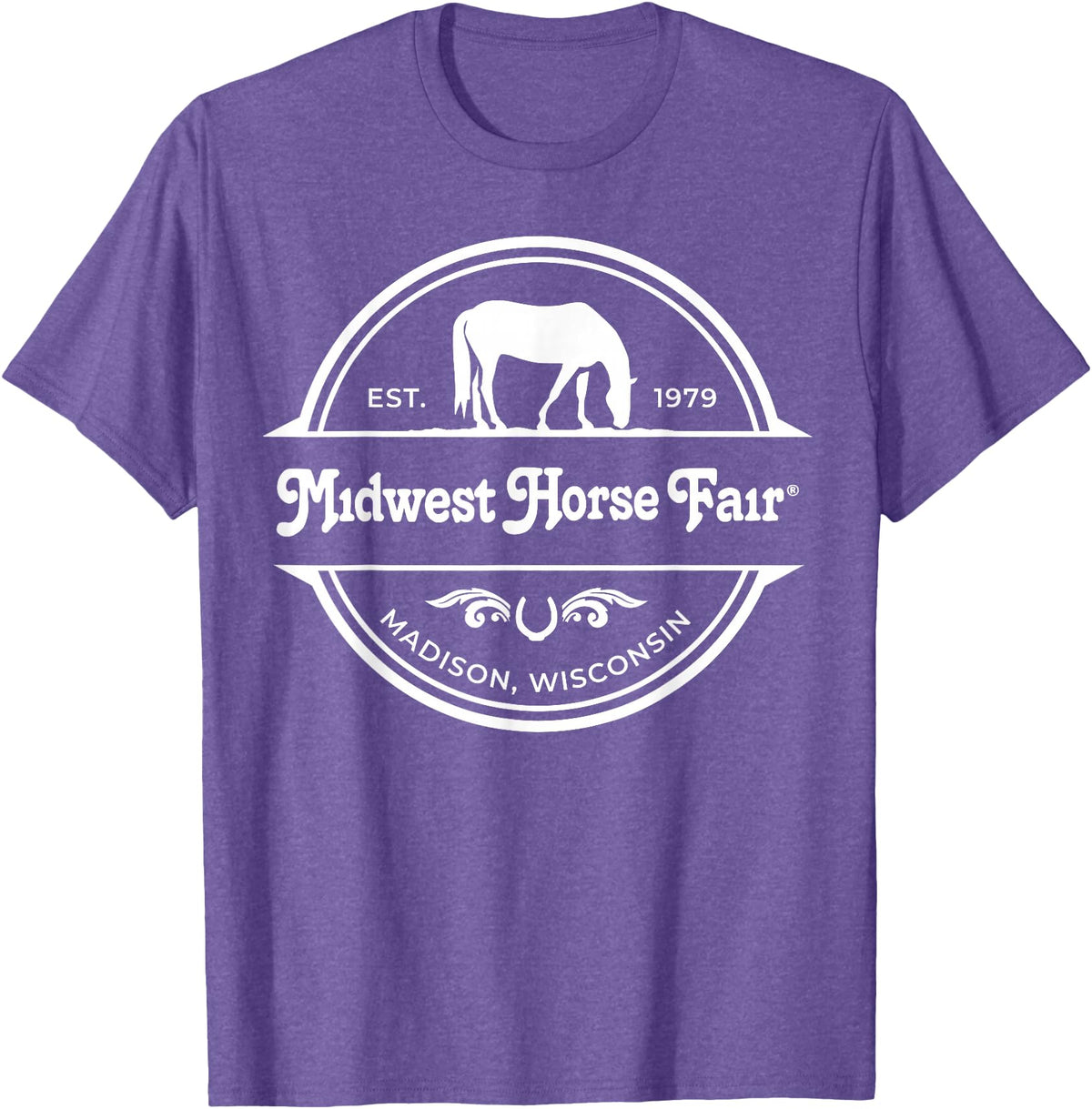 Midwest Horse Fair Est. 1979(w)- T-Shirt - Purple Heather
