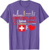 Simply Swiss Why I Love Switzerland T-Shirt - Purple Heather
