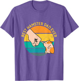 Best Hamster Dad Ever Hamster Dad Gift T-Shirt - Purple Heather