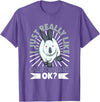 Rabbit Motif - California Rabbit T-Shirt in Purple Heather