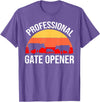 Opener Cow Lover Gift Co. Professional Gate Opener Cow Apparel T-Shirt - Purple Heather