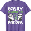 Panda Lover Shirts Easily Distracted By Pandas - Cute Kawaii Panda Bear T-Shirt - Purple Heather