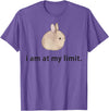 I Am at My Limit Rabbit T-Shirt in Purple Heather