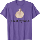 I Am at My Limit Rabbit T-Shirt in Purple Heather