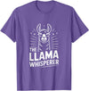 Llama Whisperer Funny Llama Lover Farm Humor The Llama Whisperer Funny Llama Lover Humor T-Shirt - Purple Heather