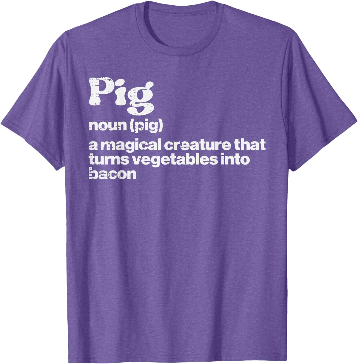 BBQ Barbecue Shirts Men Women Grilling Gifts Pig Definition Bacon Funny Bbq Barbecue Grill Men Women Kids T-Shirt - Purple Heather