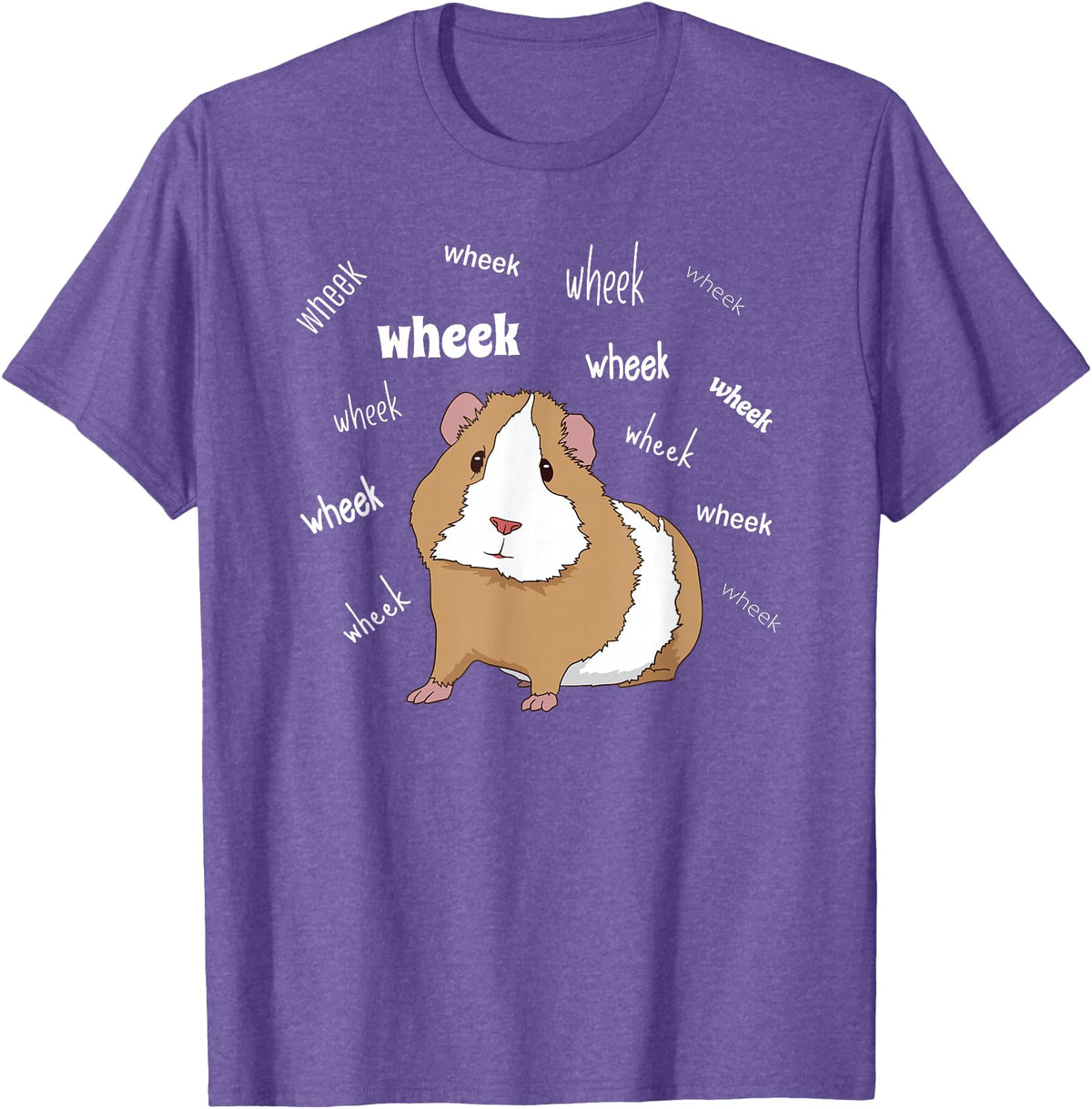 Funny Guinea Pig Tee Gift Animal Pet new kids love Guinea Pig Love Guinea Pig Wheek Wheek Feed Me Guinea Pig T-Shirt - Purple Heather