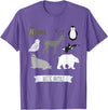 Cute Arctic Animals Co. Arctic Animal Gift Collection Cute Animals Gift for Kids T-Shirt - Purple Heather