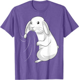 Rabbit Lovers Rabbit T-Shirt in Purple Heather