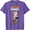 Pig Roast Pork Grilling Smoking BBQ Lover T Shirts Funny Pig Shirt Adult Humor Pig Stripping Bacon Lover TShirt T-Shirt - Purple Heather