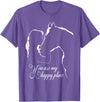 horseslover004 You are my happy place - Horses Lovers T-Shirt - Purple Heather