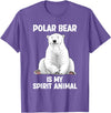 Polar Bear Gift Polar Bear Accessories & Stuff Cool Polar Bear Art For Men Women Kids Polar Bear Lover T-Shirt - Purple Heather