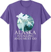 Selena's things Alaska Polar Bear Alaska Is Calling And I Must Go T-Shirt - Purple Heather