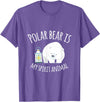 UAB KIDKIS Polar Bear Is My Ghost Animal Funny Gift T-Shirt - Purple Heather