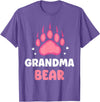 Humor Bears Costume Wild Bear Granny Grandma Bear Animal Lover Pun Bears Bear Grandmother Nan T-Shirt - Purple Heather