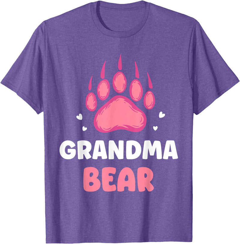 Humor Bears Costume Wild Bear Granny Grandma Bear Animal Lover Pun Bears Bear Grandmother Nan T-Shirt - Purple Heather