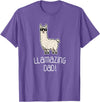 Llama Apparel Co. Dad T Shirt Llamazing Llama Father Funny Family Cool Gifts T-Shirt - Purple Heather