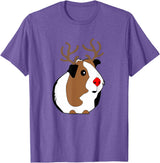 Guinea Pig Accessories and Shirts Funny Guinea Pig Xmas Tshirt | Guinea Pig Christmas Gift T-Shirt - Purple Heather