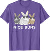 Cool Bunny Funny Nice Buns Rabbit Herd T-Shirt in Purple Heather