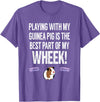 Guinea Pig Accessories and Shirts WHEEK! Funny Guinea Pig Tshirt | Guinea Pig Owner Gift T-Shirt - Purple Heather