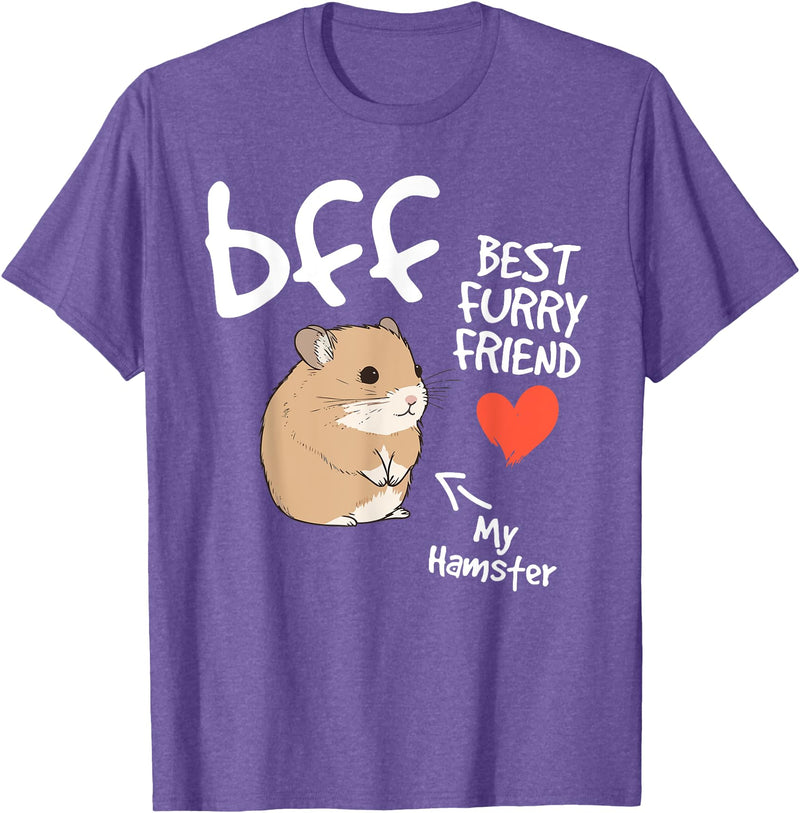 Hamster lover BFF Best Furry Friend my hamster cute fun kids T-Shirt - Purple Heather