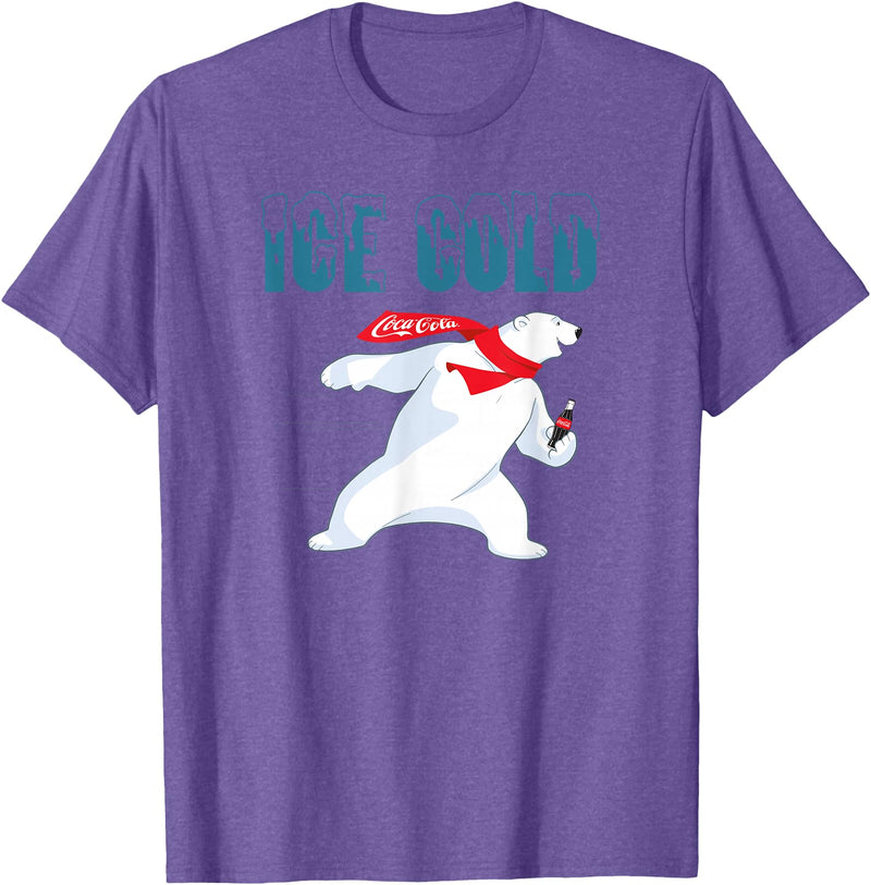 Coca-Cola Company Coca-Cola - Ice Cold Coke Bear T-Shirt - Purple Heather