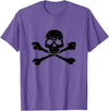 DATZLYF Skull and Crossbones t-shirt T-Shirt - Purple Heather