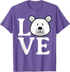 Polar Bear Design for Polar Bear Lovers LOVE Polar Bear Stuff Polar Bear Lover Stuff | Polar Bear T-Shirt - Purple Heather
