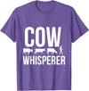Cow whisperer shirt T-Shirt - Purple Heather
