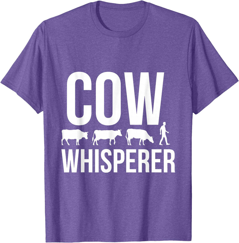 Cow whisperer shirt T-Shirt - Purple Heather