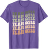 Groovy Bears Designs Team Otis Fat Bear Week Octobear Groovy Style Graphic 480 T-Shirt - Purple Heather