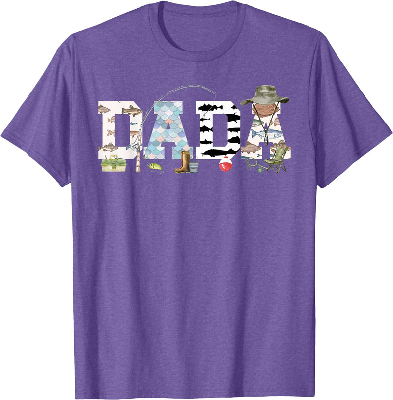 O-Fish-Ally 1st Birthday Matching Family Mom Dad Dada 1st Birthday Fishing T-Shirt - Purple Heather