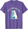 Relaxing Stress Free Designs Stay Calm Chill Out Polar Bear T-Shirt - Purple Heather