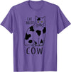FandomizedRose My cat is a cow Cat memes Funny Feline breed T-Shirt - Purple Heather