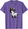Emo Llama Tees Cute Emo Llama Kawaii Kids Boys Girls T-Shirt - Purple Heather