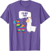 VepaDesigns Cinco De Mayo Shirt Mexican Gift Llama Id Hit That Pinata Mexican Funny Cinco de Mayo Gift T-Shirt - Purple Heather
