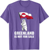 Greenland is not for sale shirt for men and women Greenland Not for Sale Greenland Flag Bear Greenlanders T-Shirt - Purple Heather