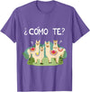 Spanish Shirt | Llama Tee | Funny Spanish Shirt Funny Spanish Tee, Como Te Llama, Llama Tshirt T-Shirt - Purple Heather