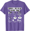 Cow Crop Farm Gift Field Tractor Farmer Ranch Things I do in my spare Time Cow Harvest Farming Barn Cattle T-Shirt - Purple