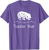 Teacher Bear Funny Teachers back to school Gifts Teacher Bear For Educators - Teacher Appreciation T-Shirt - Purple Heather