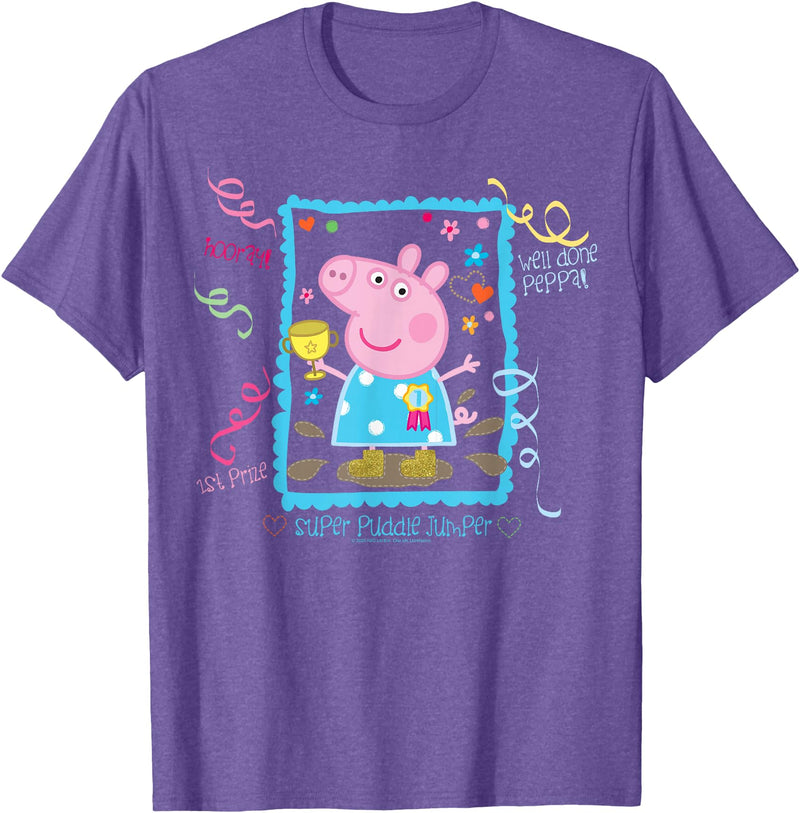 Peppa Pig Super Puddle Jumper T-Shirt - Purple Heather
