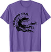 Rabbit Hunter - Beagles - Chasing Tail - Hunting Cottontail T-Shirt in Purple Heather