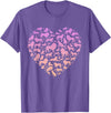 Girls Lion Design Silhouette Lions Design for Lion Lover | Girls Lion T-Shirt - Purple Heather