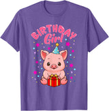 CC Piggy Stuff Pig Birthday Girl Piggy Party Gift Women T-Shirt - Purple Heather