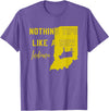 Funny Farm Nothing Tips Like A Cow Indiana state T-Shirt - Purple Heather