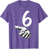 67 Meme Halloween Matching Costume BPD Number 6 Matching Duo 67 Meme Gen Alpha Slang Halloween T-Shirt - Purple Heather